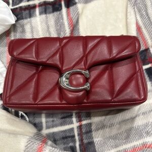 Coach Tabby Red Quilted Leather Bag